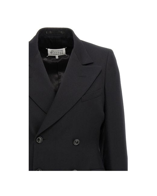 Maison Margiela Black Double-Breasted Blazer for men