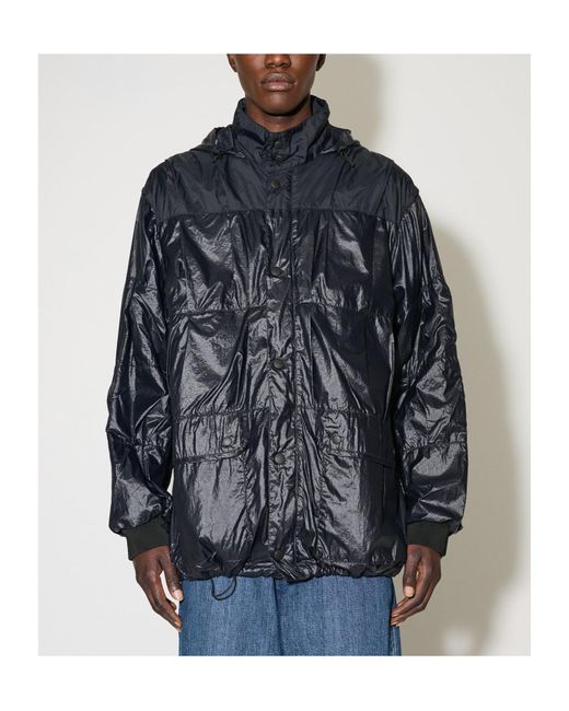 Our Legacy Black Exhale Panelled Puffer Jacket for men
