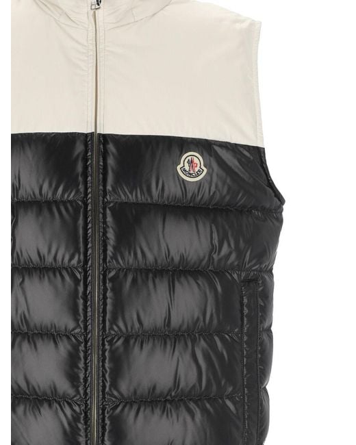 Moncler Gray Cerces Two-Tone Padded Gilet for men