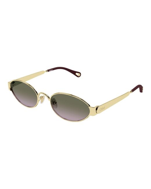 Chloé Multicolor Chloé Eyewear Oval Frame Sunglasses