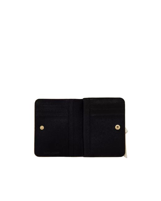 Marc Jacobs White The Utility Snapshot Mini Compact Wallet