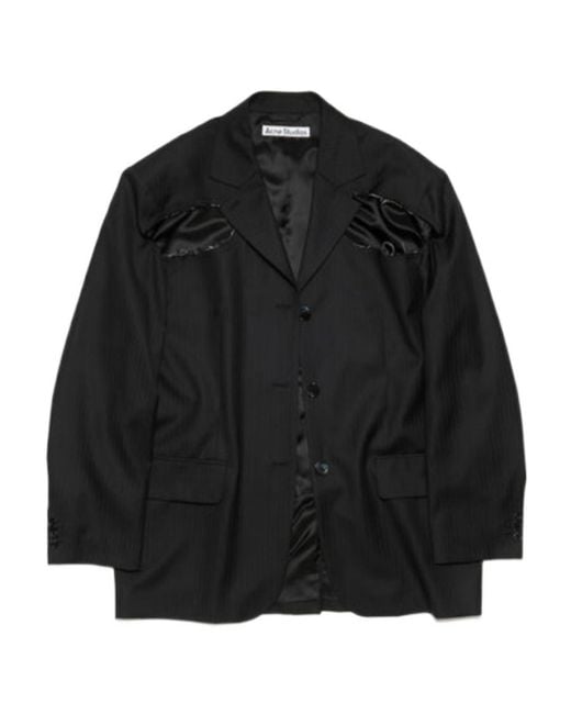 Acne Black Deconstructed Jacket