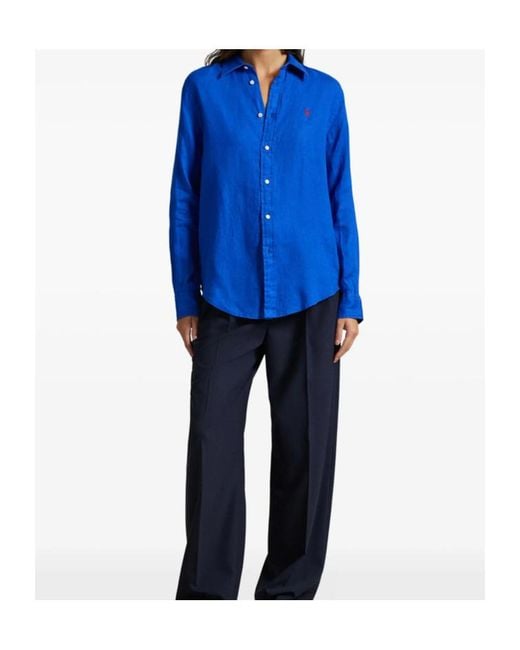 Ralph Lauren Blue Shirt With Logo