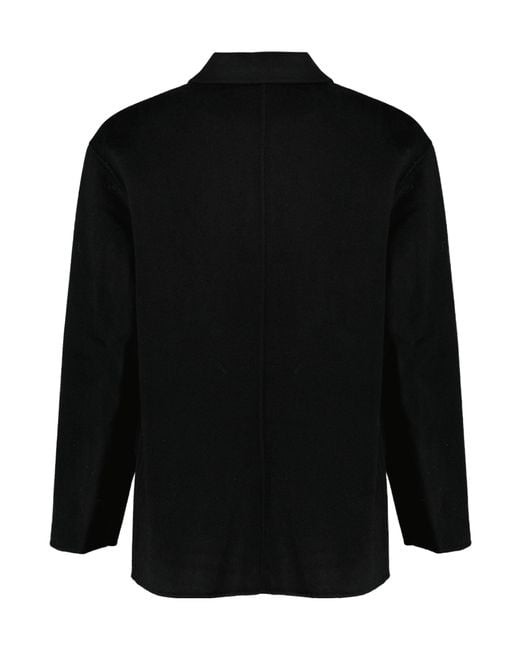 Officine Generale Black Officine Générale Vasco Short Coat for men