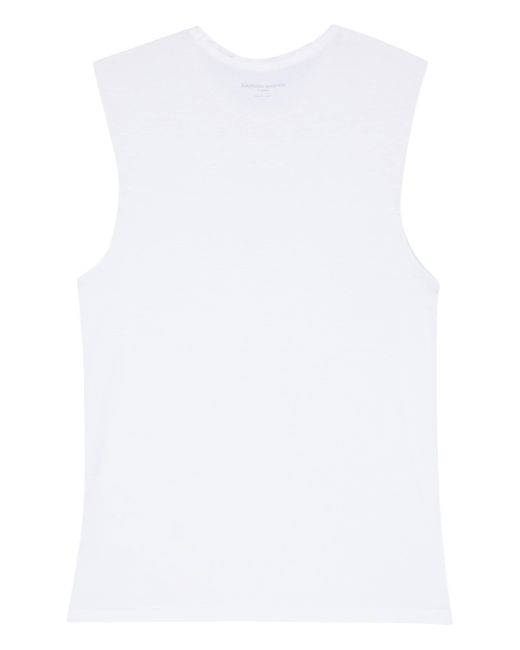 Officine Generale White Straight-Hem Top