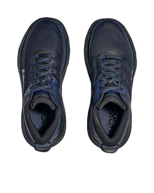 Hoka One One Blue Bondi 7 Lace-Up Sneakers for men