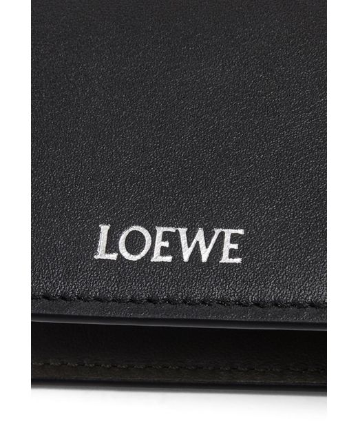 Loewe Black Slim Bifold Cardholder for men