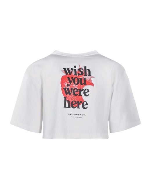 Philosophy Di Lorenzo Serafini White Short-Sleeved T-Shirt