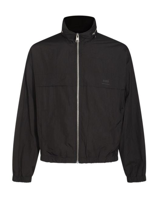 AMI Black Ami Alexandre Mattiussi Windbreaker for men