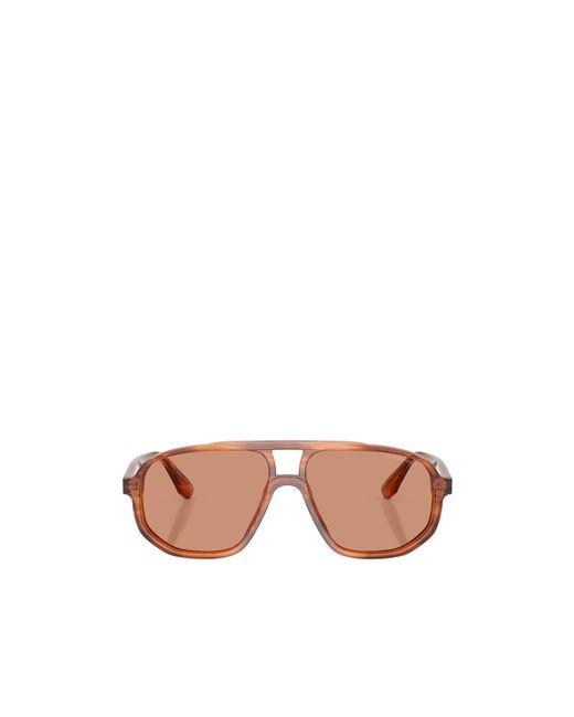 Emporio Armani Pink Pilot Frame Sunglasses for men