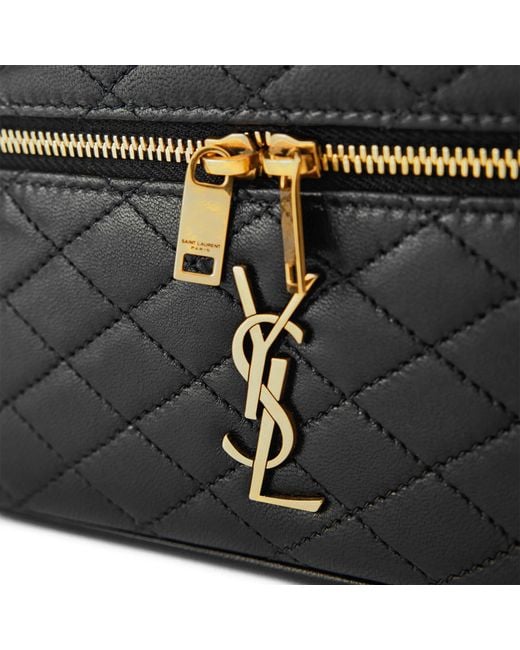Saint Laurent Black Simple Logo Shoulder Bag