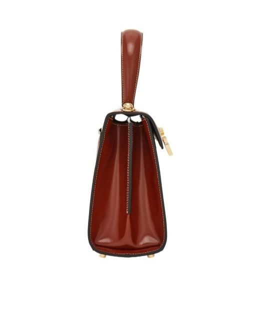 Ferragamo Red Iconic Top Handle (S)