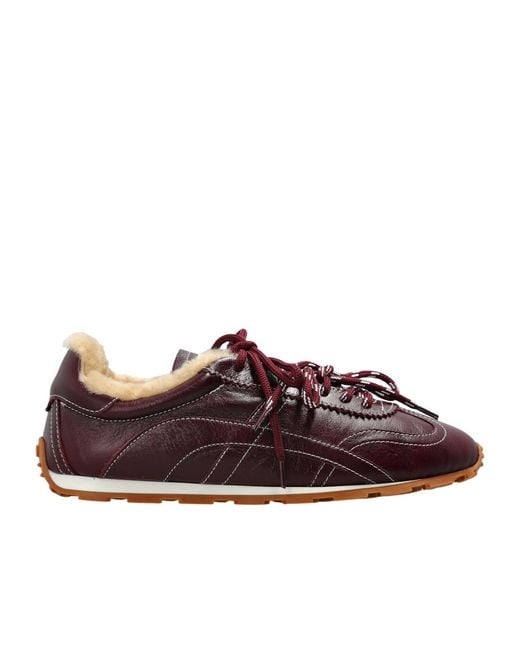 DSquared² Brown Lace-Up Sneakers