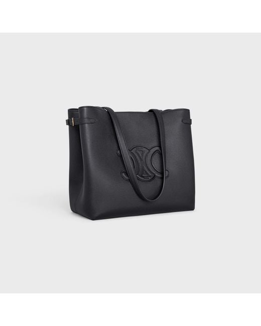 Céline Black Medium Cabas Anaïs Cuir Triomphe