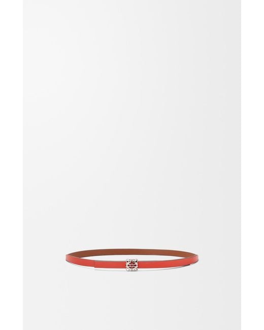 Loewe White Double-Sided Anagram Bombe Belt