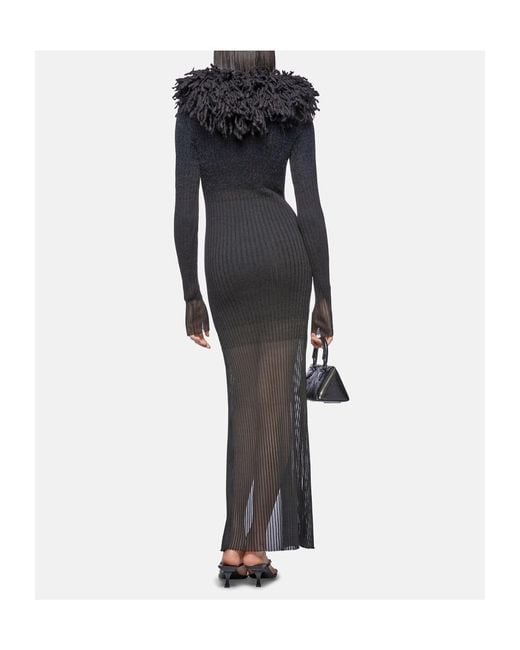 The Attico Black The Degrade Mini Dress