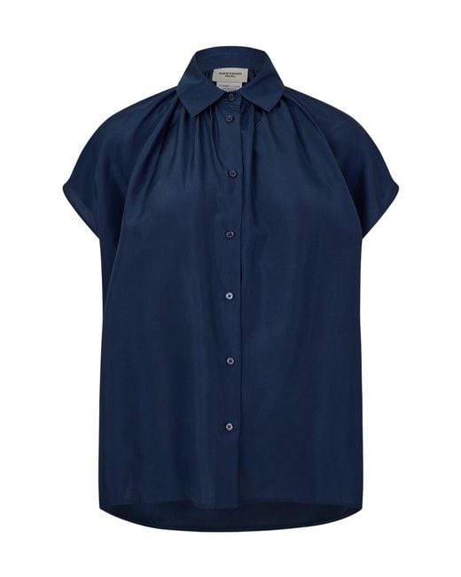 Weekend by Maxmara Blue Weekend Crine Long Sleeve Shirt