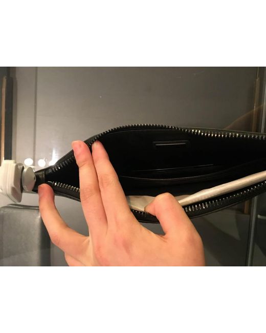 Prada Black Logo Sign Clutch for men
