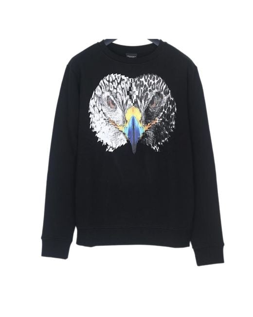 Marcelo Burlon Black Pullover Hoodie for men