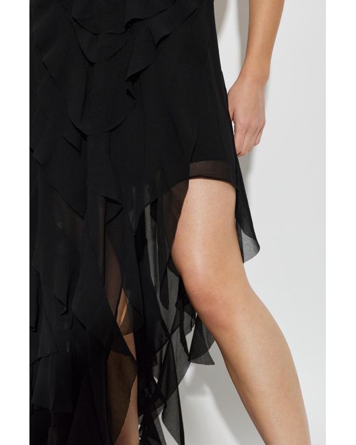 AllSaints Black Asymmetrical Skirt