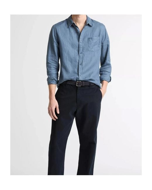 Vince Blue Buttoned Shirt for men