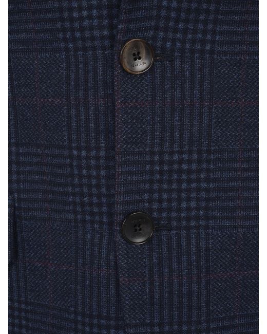 Etro Blue Single Breasted Jacket for men