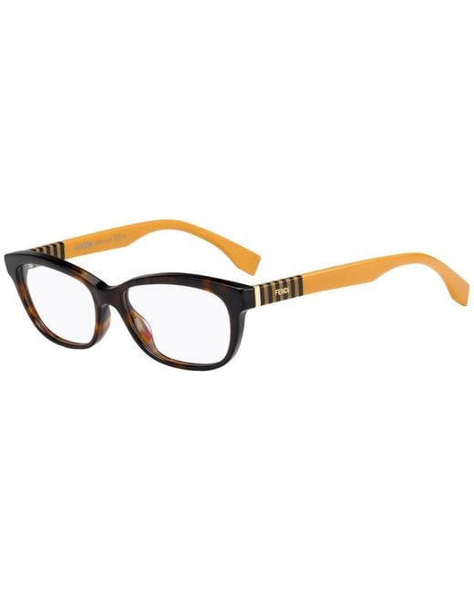 Fendi White Logo Details Flat Mirror