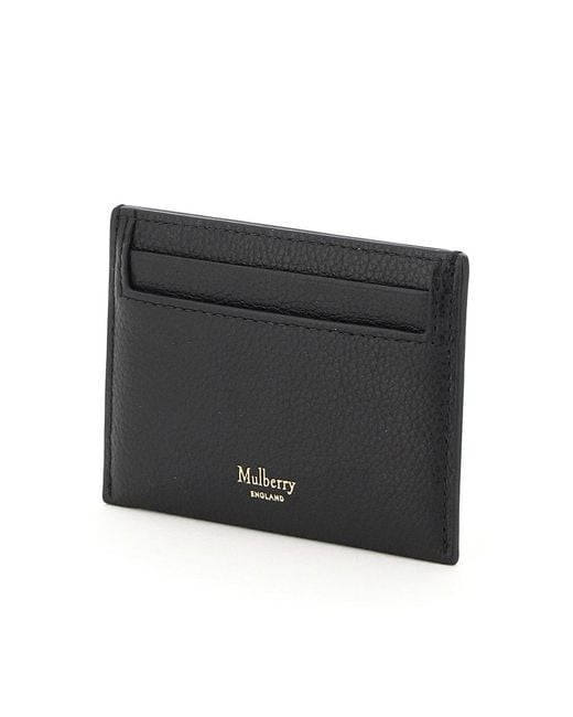Mulberry Black Logo Embossed Cardholder
