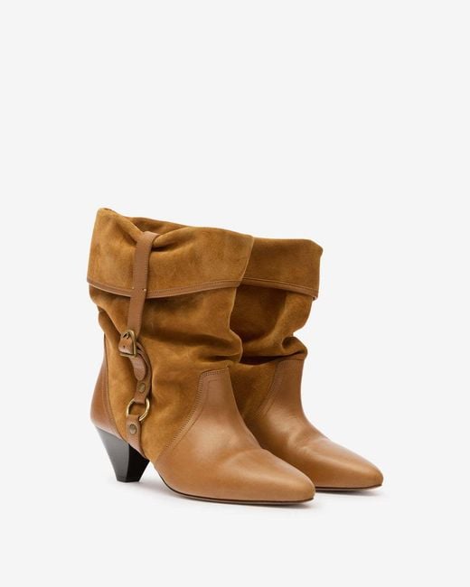 Isabel Marant Brown Darner Buckle Boots