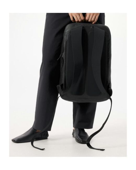 Veilance Black Anodic Backpack for men