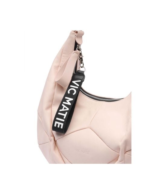 Vic Matié Pink Bags Quilted Tote