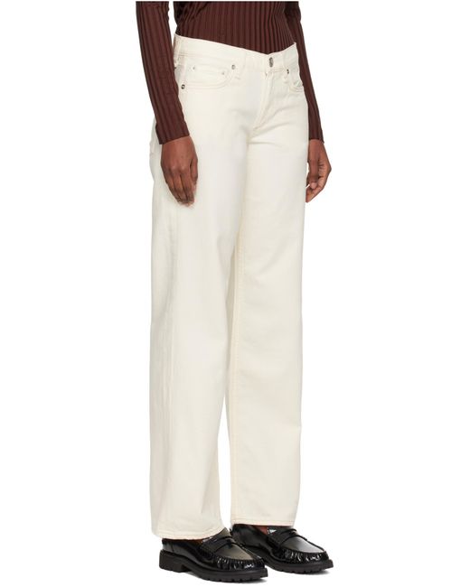 Rag & Bone White Belt Loop Jeans