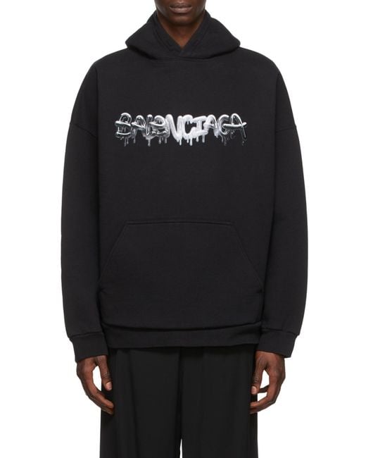 Balenciaga Blue Slime Wide-Fit Hoodie for men