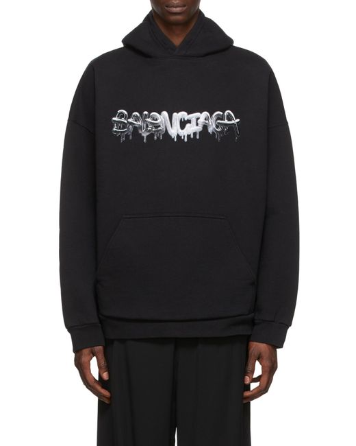 Balenciaga Blue Slime Wide-Fit Hoodie for men