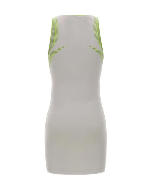 Casablanca Gray Zip-Front Sleeveless Dress