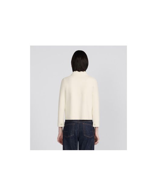 Dior White Cropped Jacket