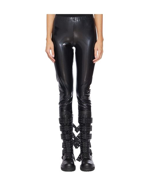 Junya Watanabe Black Skinny Stretch Leggings