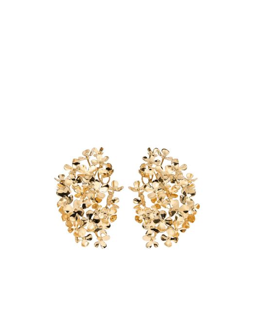 Dior Metallic Iviera Hortensia Earrings