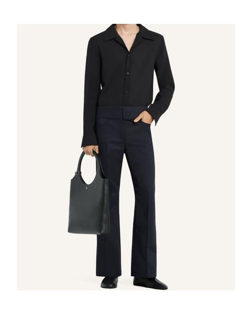 Courreges Black Camp Collar Shirt for men