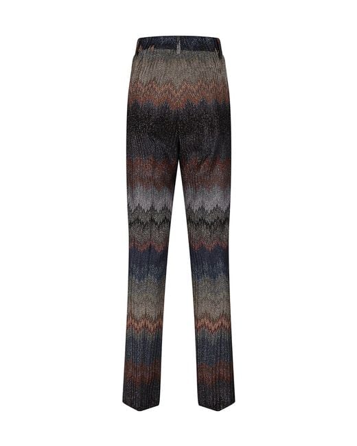 Missoni Gray Pattern Trumpet Pants