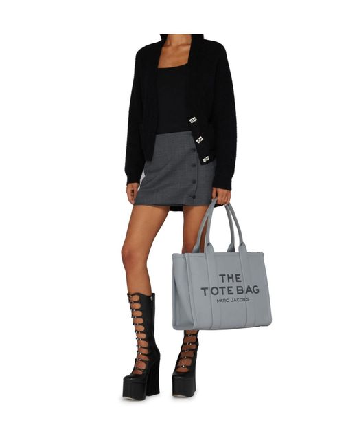 Marc Jacobs Gray Large Double Handle Tote Bag