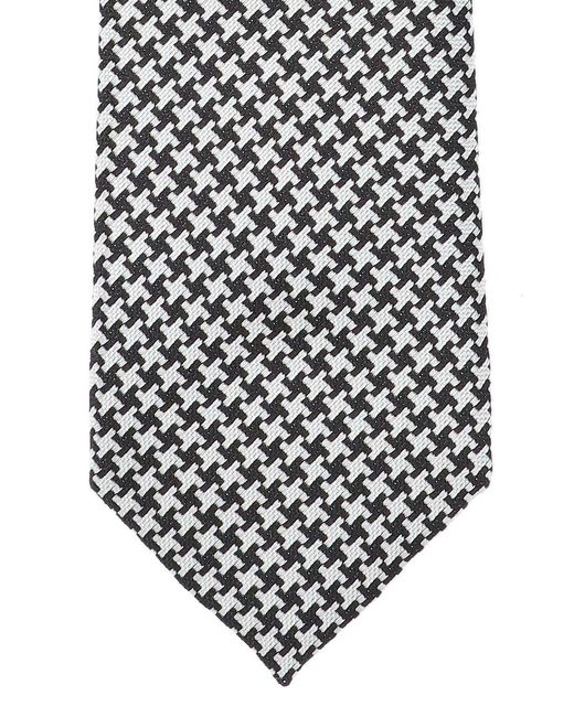 Tom Ford White Pattern Tie for men