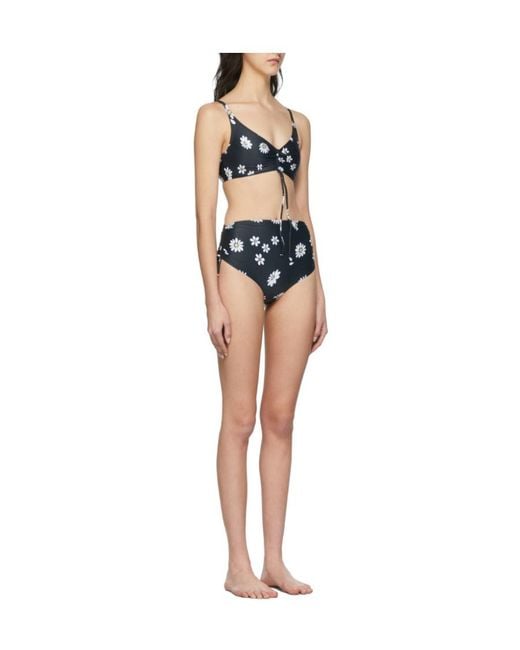 Rabanne Multicolor Daisy Print Bikini