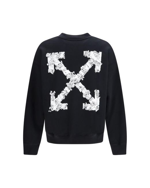 Off-White c/o Virgil Abloh Blue Heraldic Arrow Skate Sweatshirt for men