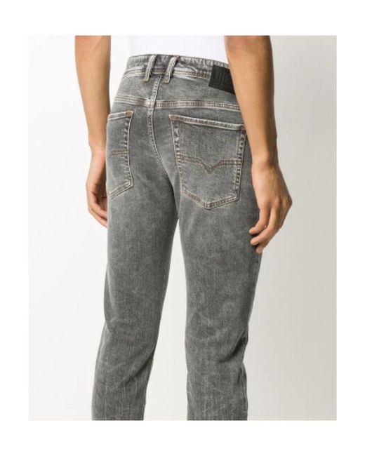 DIESEL Gray Sleenker Skinny-Leg Jeans for men