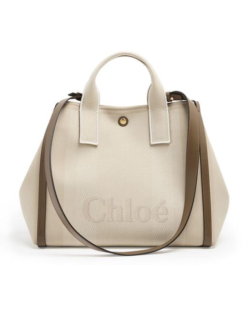 Chloé Natural Double Handle Shoulder Bag