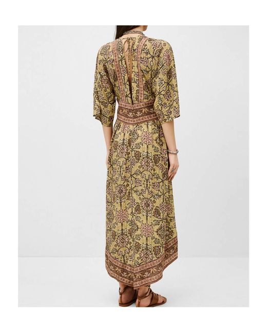 Ba&sh Multicolor V-Neck Printed Dress