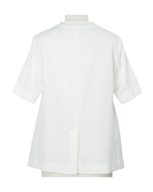 Sacai White Short-Sleeve T-Shirt