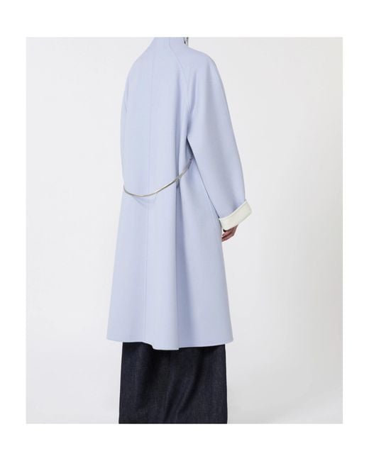 Sportmax Blue Button Pockets Coat