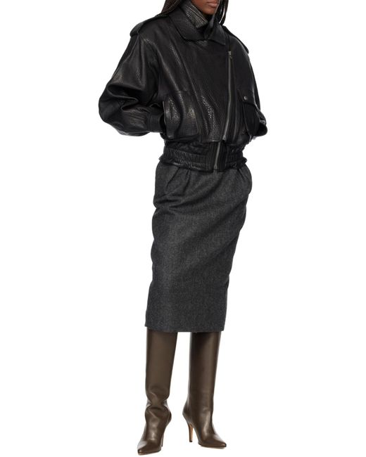 Isabel Marant Black Aneli Cropped Jacket